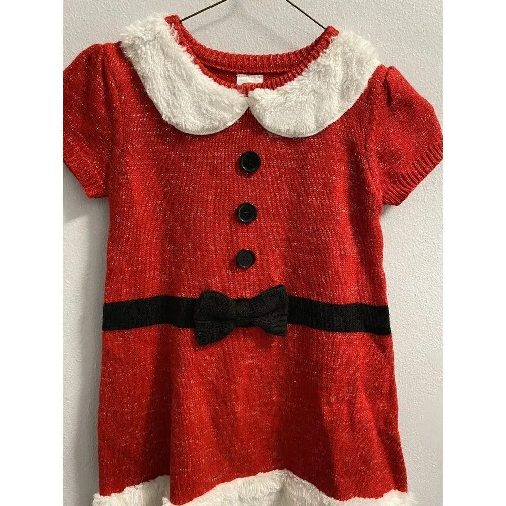 MRS SANTA CLAUS GIRLS DRESS SIZE 6- SMALL. PERFECT CONDITION.NO FLAWS.NO DEFECTS